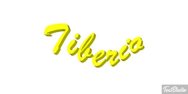 Tiberio Effetto testo