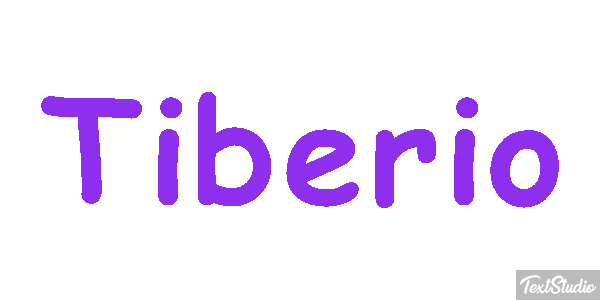 Tiberio Effetto testo
