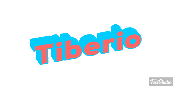 Tiberio Effetto testo