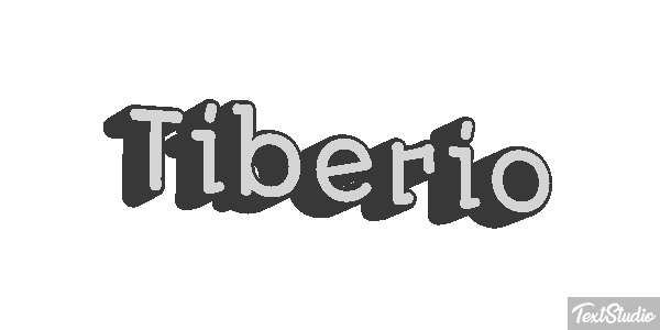 Tiberio Effetto testo