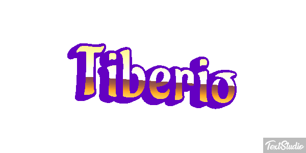Tiberio Effetto testo