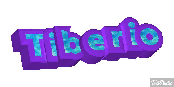 Tiberio Effetto testo