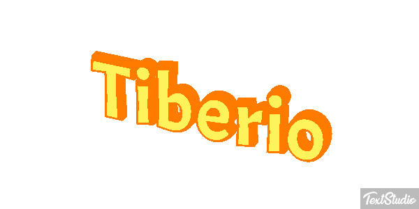 Tiberio Effetto testo