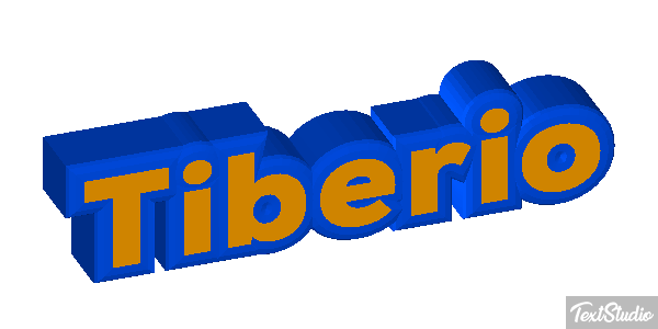 Tiberio Effetto testo