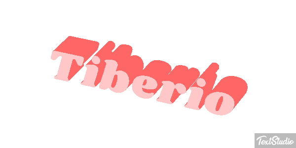 Tiberio Effetto testo