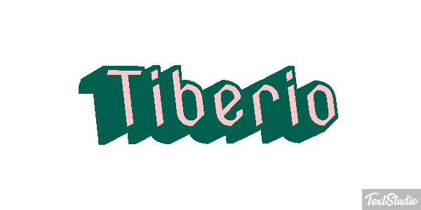 Tiberio Effetto testo