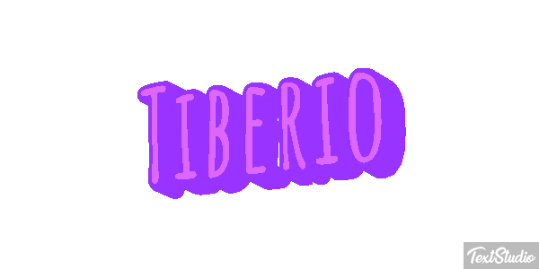 Tiberio Effetto testo