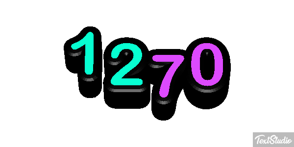 1270 Text effect