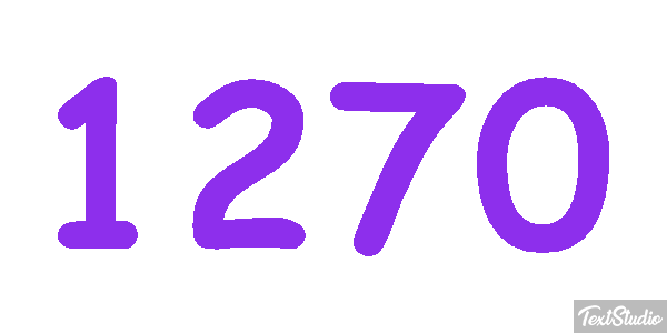 1270 Text effect