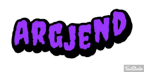 Argjend Text effect
