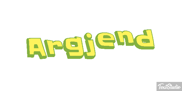 Argjend Text effect