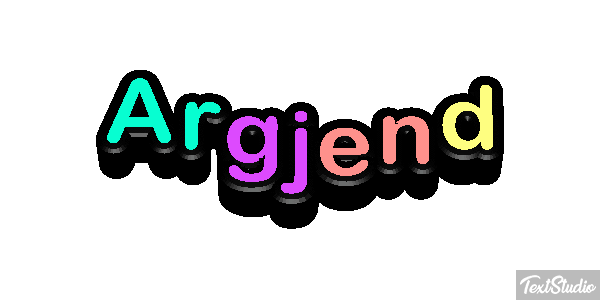 Argjend Text effect
