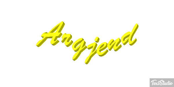 Argjend Text effect