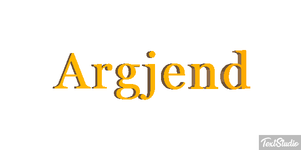 Argjend Text effect