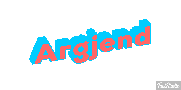 Argjend Text effect