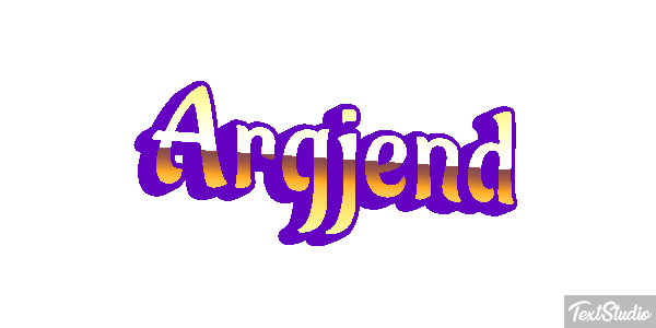 Argjend Text effect