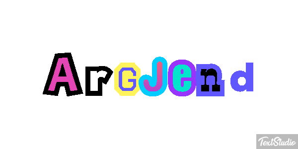 Argjend Text effect