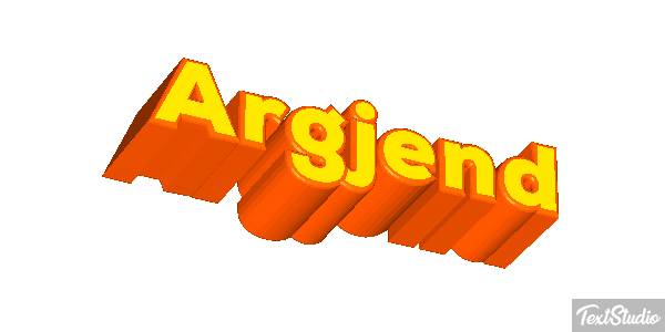 Argjend Text effect