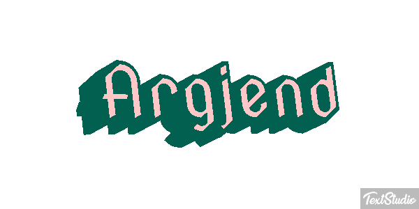 Argjend Text effect