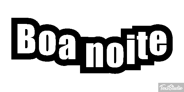 Boa Noite Text effect