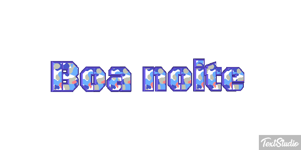Boa Noite Text effect