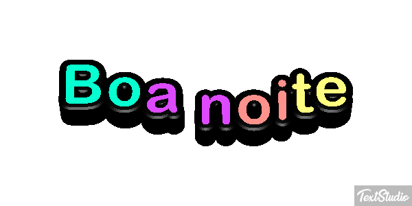 Boa Noite Text effect