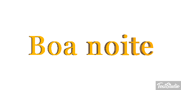 Boa Noite Text effect