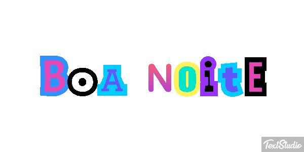 Boa Noite Text effect