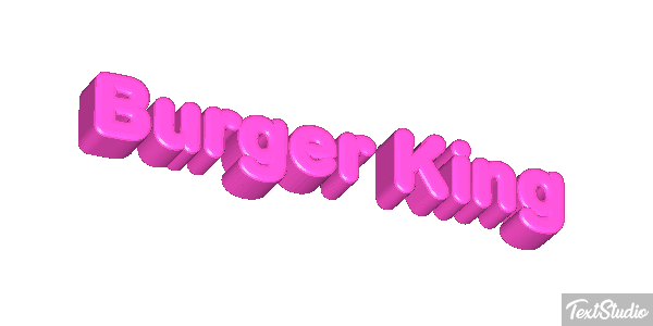 Burger King Effetto testo