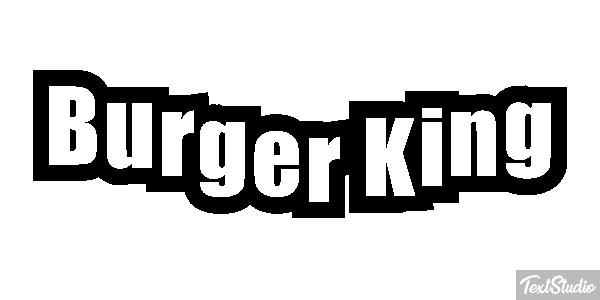 Burger King Effetto testo