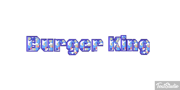 Burger King Effetto testo