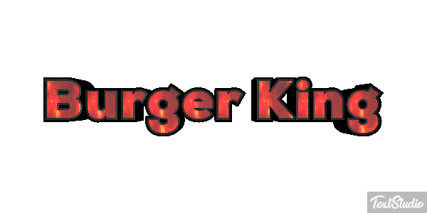 Burger King Effetto testo