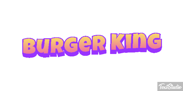 Burger King Effetto testo