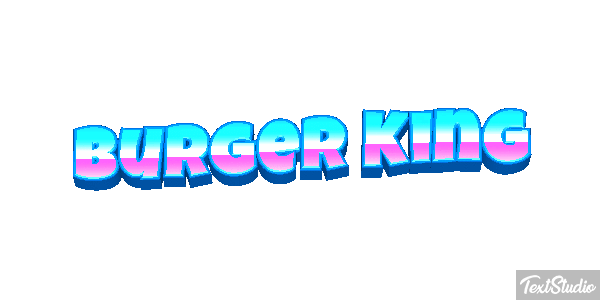 Burger King Effetto testo