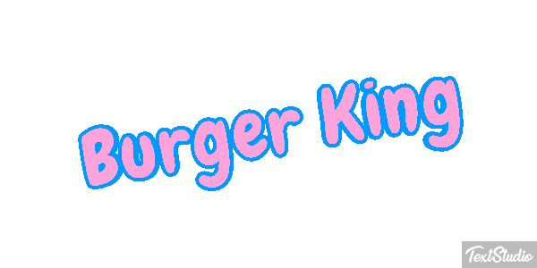 Burger King Effetto testo