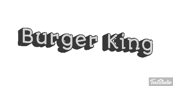 Burger King Effetto testo