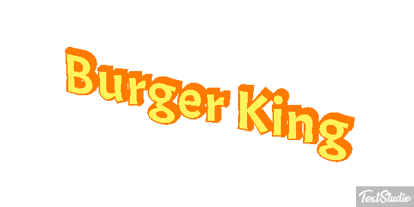 Burger King Effetto testo
