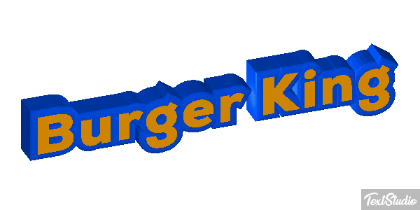 Burger King Effetto testo