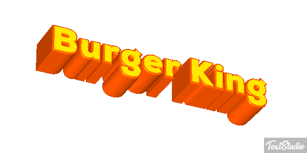 Burger King Effetto testo