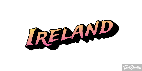 Ireland Text effect