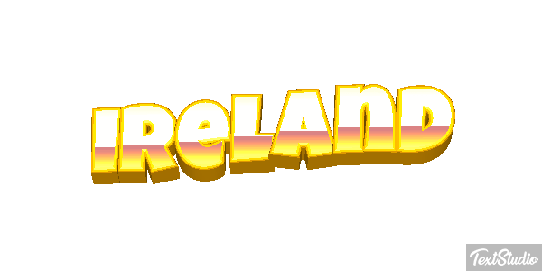 Ireland Text effect