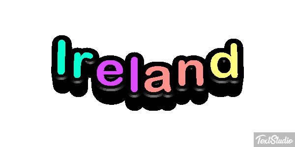 Ireland Text effect