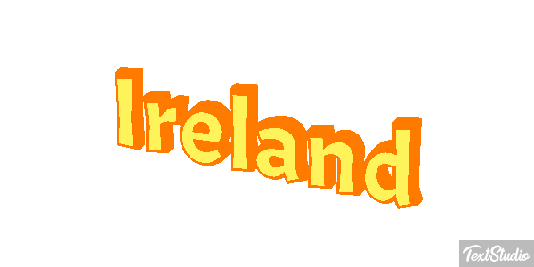 Ireland Text effect