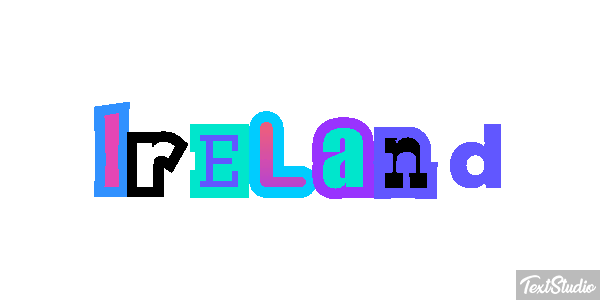 Ireland Text effect