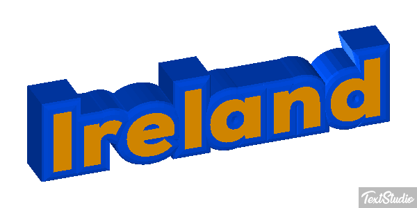 Ireland Text effect