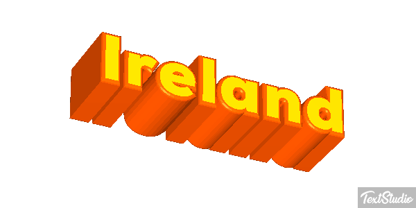 Ireland Text effect