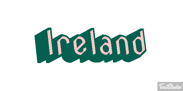 Ireland Text effect