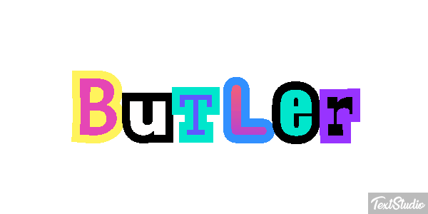 Butler Tekst effect
