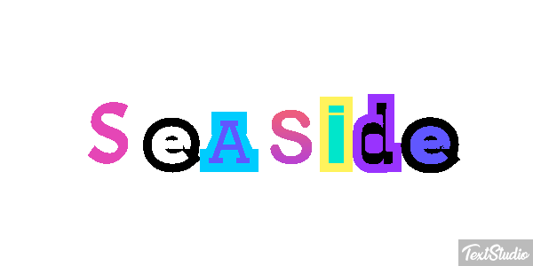 Seaside Efekt tekstowy