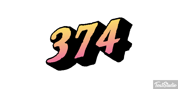 374 Текстовый эффект